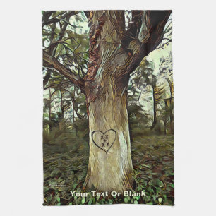 Lovers' Tree Tea Towel