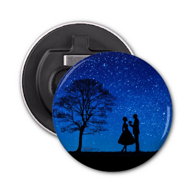 Lovers under a full moon       bottle opener (Front)