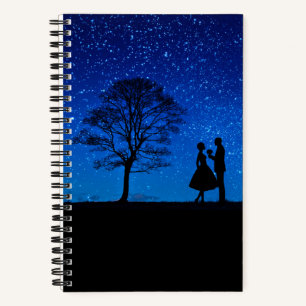 Lovers under a full moon     notebook