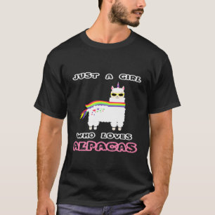 Loves Alpacas Llama Rainbow Carl Idea T-Shirt