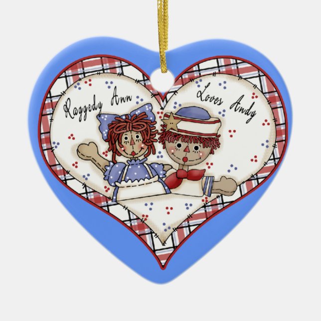 Loves Andy Personalised Ornament (Front)