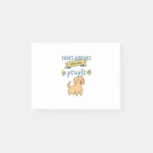 Loves Animals Tolerates People Post-it Notes