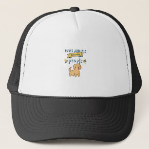 Loves Animals Tolerates People Trucker Hat