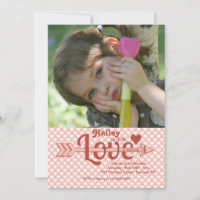 Love's Arrow Photo Invitation