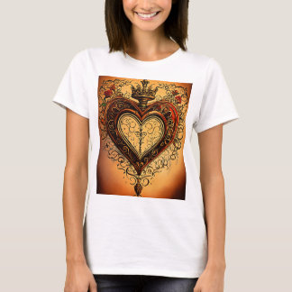 Love's Arrow: Traditional Tattoo-Inspired T-Shirt 