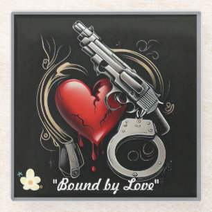 "Love's Broken Vows" Glass Coaster