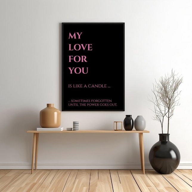 Love's Candlelight Wisdom Valentine's Day Poster (Creator Uploaded)