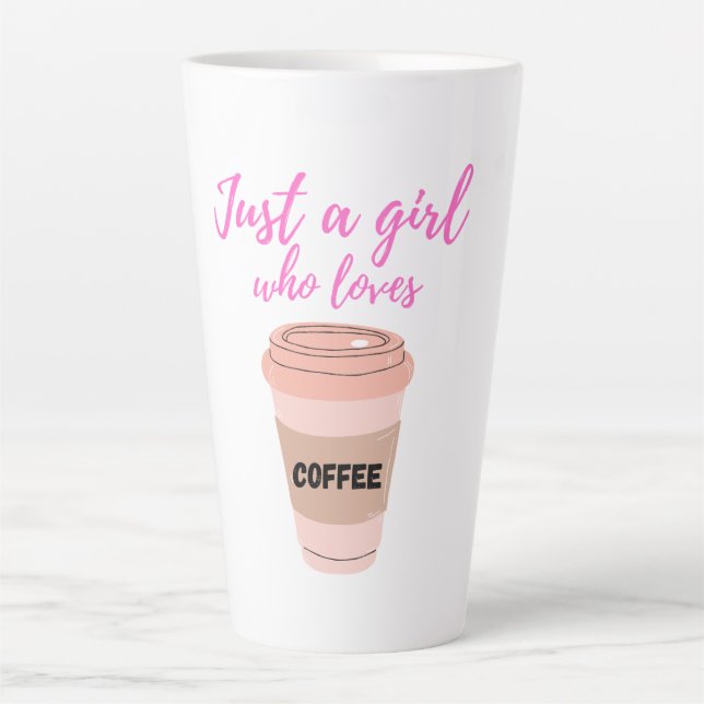 Loves Coffee Latte Mug (Front)