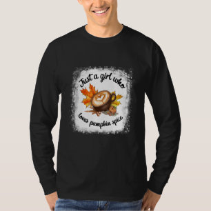 Loves Fall Coffee Pumpkin Spice Latte Autumn Women T-Shirt