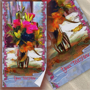 Love's Flowers PM0001 Beach Towel