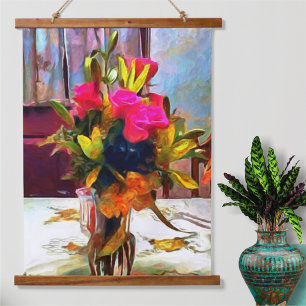 Love's Flowers PM0001 Hanging Tapestry