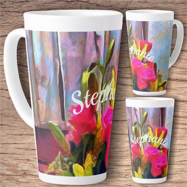 Love's Flowers PM0001 Latte Mug (Creator Uploaded)