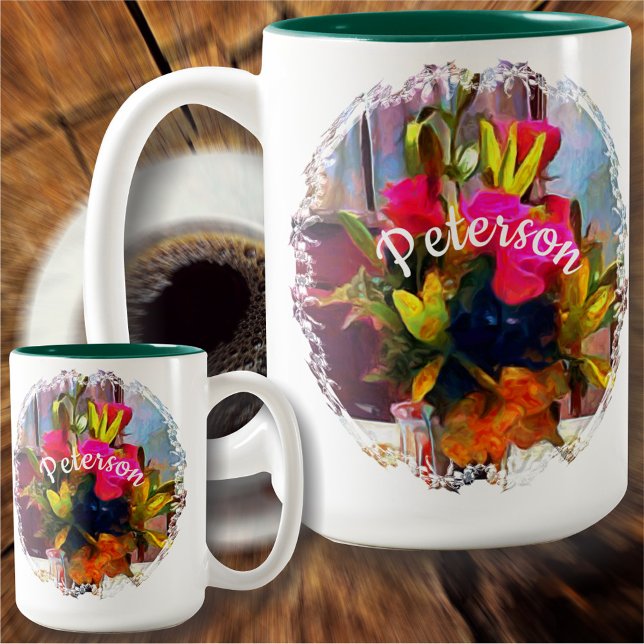 Love's Flowers PM0001 Two-Tone Coffee Mug (Creator Uploaded)