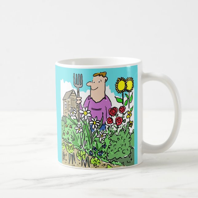 Loves Gardening. Keen Gardener Coffee Mug (Right)