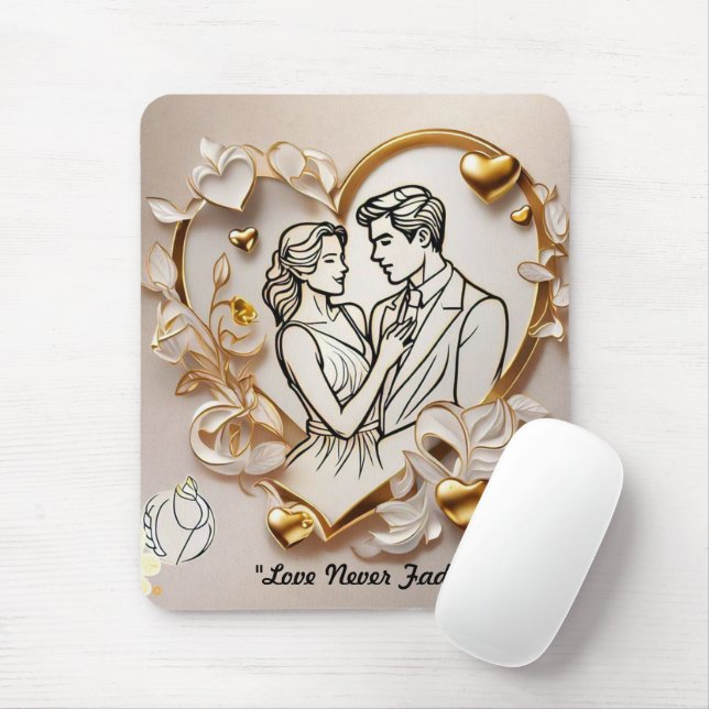 "Love's Gentle Whisper" Mouse Pad (With Mouse)