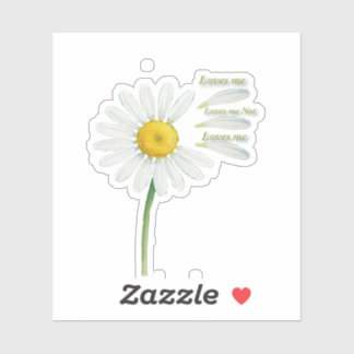 Loves Me, Loves Me Not Daisy – Romantic Watercolor