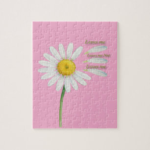 Loves Me, Loves Me Not Daisy – Romantic Watercolor Jigsaw Puzzle