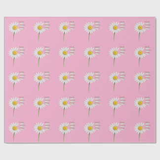 Loves Me, Loves Me Not Daisy – Romantic Watercolor Wrapping Paper