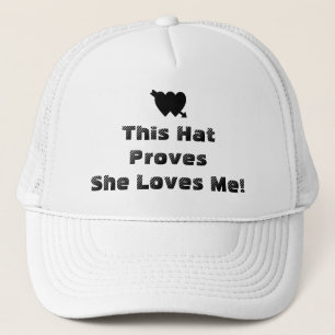 Loves Me Quote Valentine Romantic Quote Trucker Hat