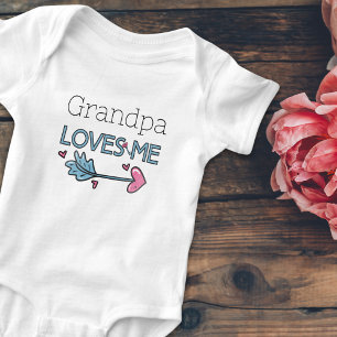 Loves Me Valentine Blue Special Person Name Baby Bodysuit