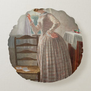 Love's Missive Round Cushion