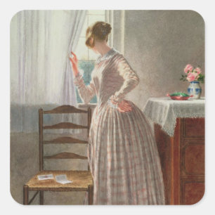 Love's Missive Square Sticker