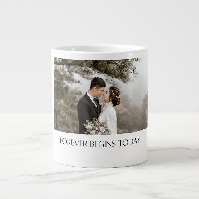 Love's Morning Brew: Personalised Wedding Mug (Front)