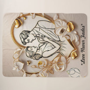 "Love's Morning Light" Sherpa Blanket