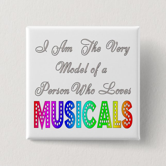 Loves Musicals Button (Front)