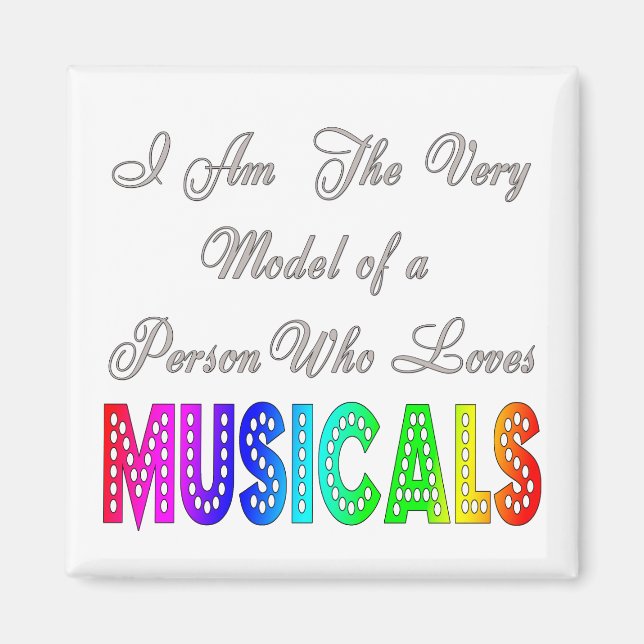 Loves Musicals Magnet (Front)