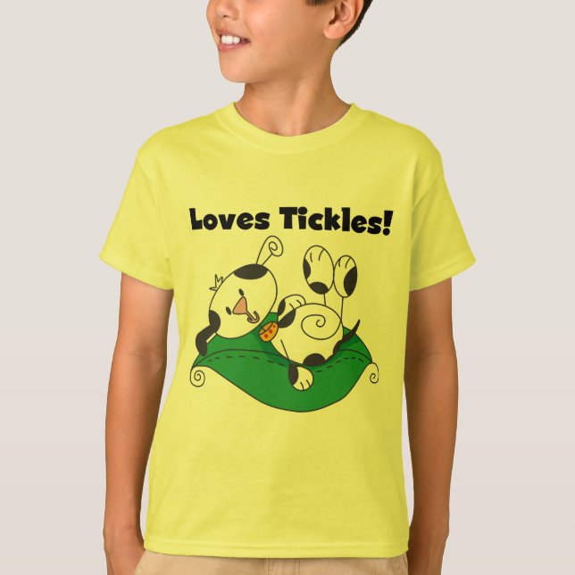 Loves Tickles T-shirts and Gifts (Front)