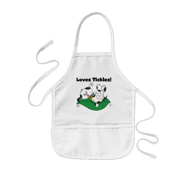 Loves Tickles T-shirts and Gifts Kids Apron (Front)
