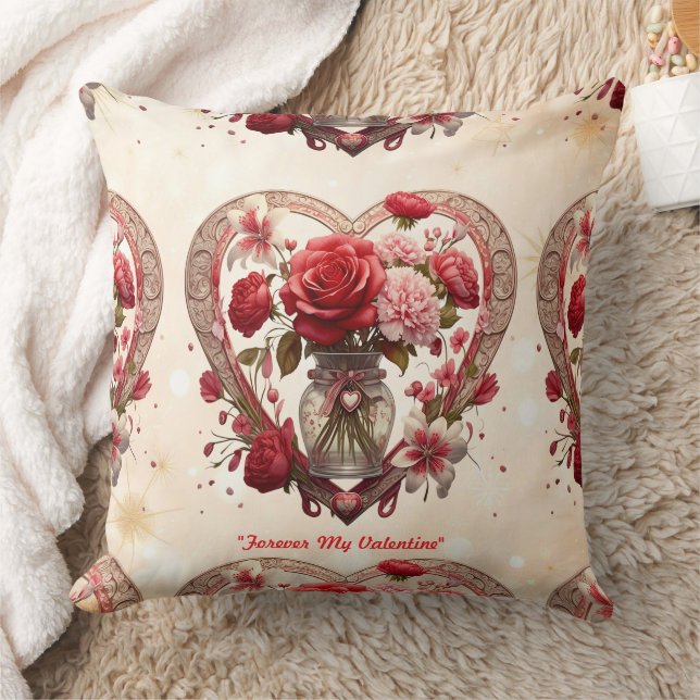 "Love's Timeless Blooms" Cushion (Blanket)