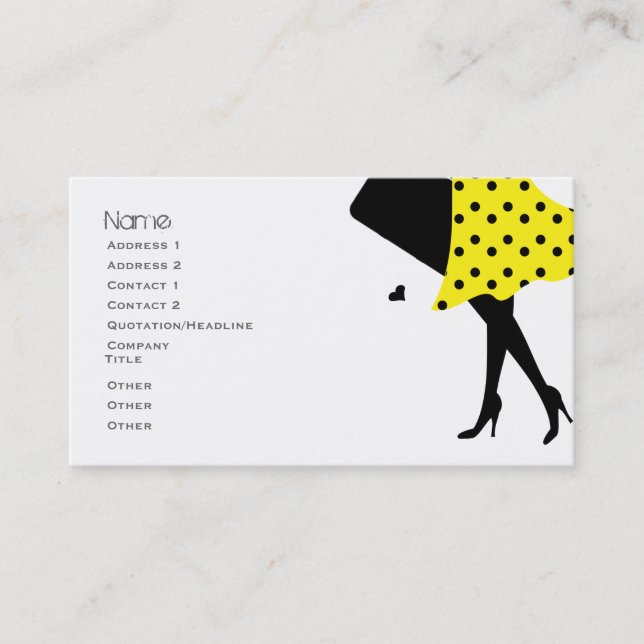 Loves to Travel Business Card (Front)