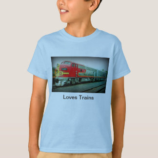 Loves Trains Children's T-Shirt