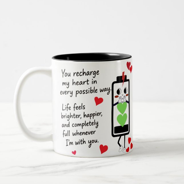 Loves Two-Tone Coffee Mug (Left)
