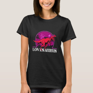 Lovesaurus Valentines Day Cute Dinosaur Rex Love H T-Shirt