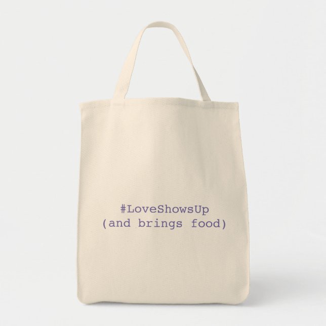 LoveShowsUp Grocery Tote (Front)