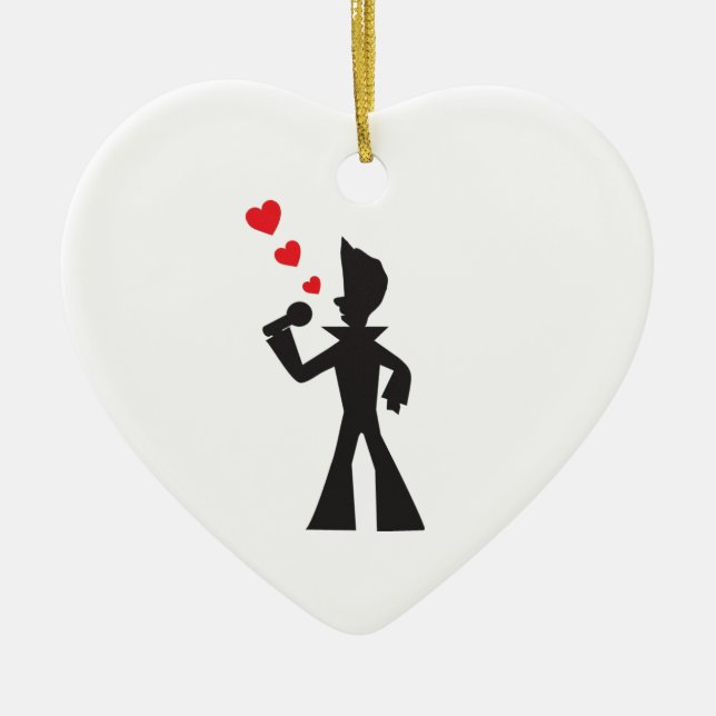 Lovesinger Ceramic Tree Decoration (Front)