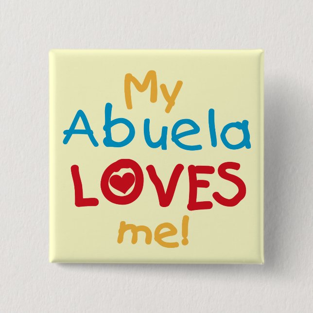 LOVESMEabuela 15 Cm Square Badge (Front)