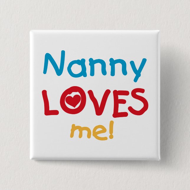 LOVESMEnanny 15 Cm Square Badge (Front)