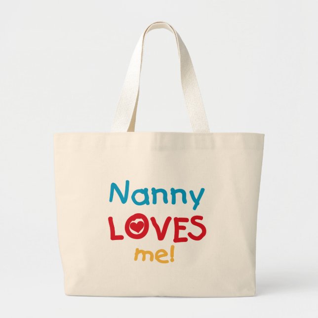 LOVESMEnanny Large Tote Bag (Front)