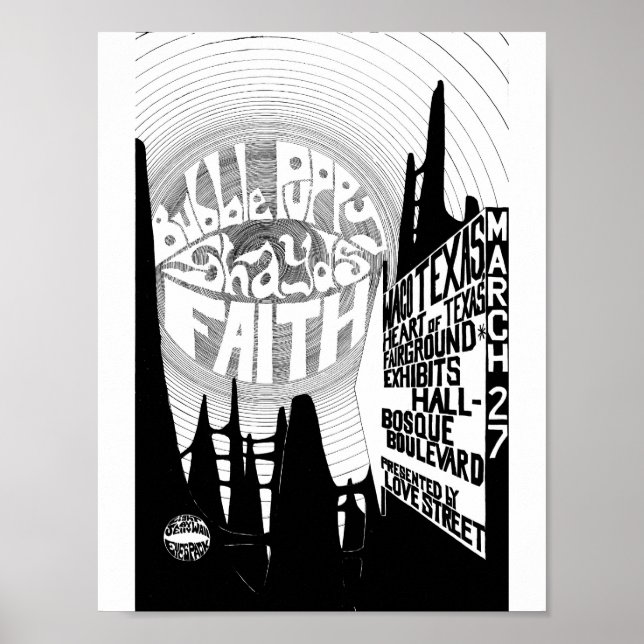 LoveStreetLightCircusflyer WacoShowMar27'69 Poster (Front)