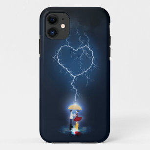 "Lovestruck" Romantic Moment Under an Umbrella Case-Mate iPhone Case