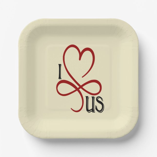 loveUs Paper Plate (Front)