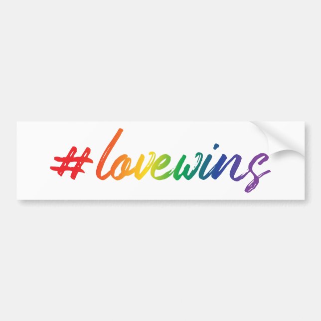 #LoveWins Bumper Sticker (Front)
