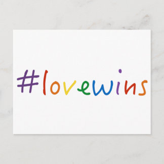 #lovewins love wins gay marriage equality pride postcard