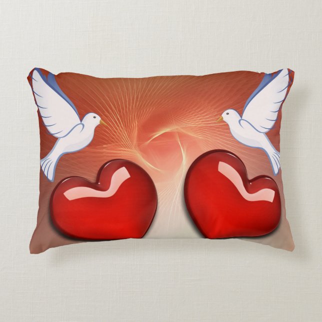 Lovey Dovey Decorative Cushion (Front)
