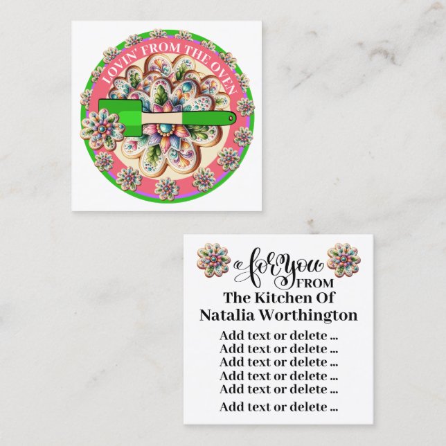 Lovin' From the Oven Profile Card Version (Front/Back)