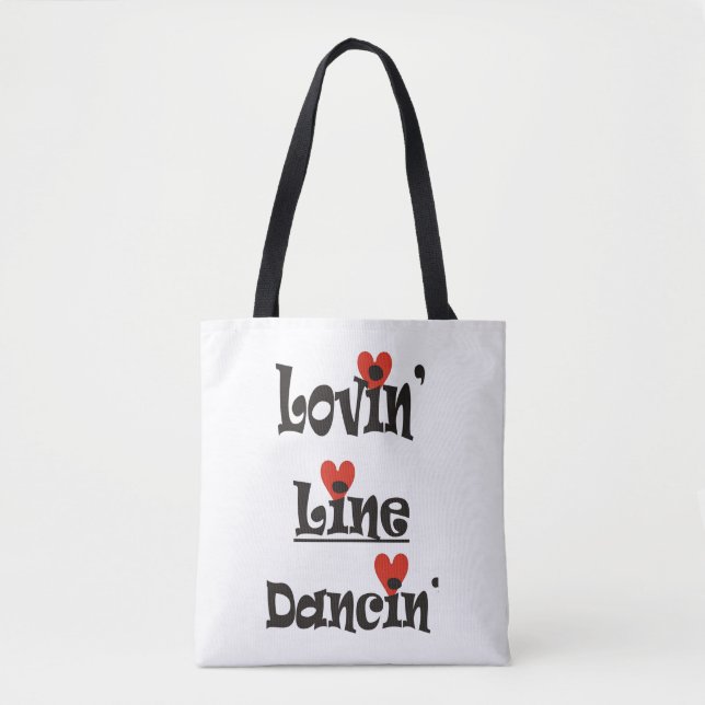 Lovin' Line Dancin" Tote Bag (Front)